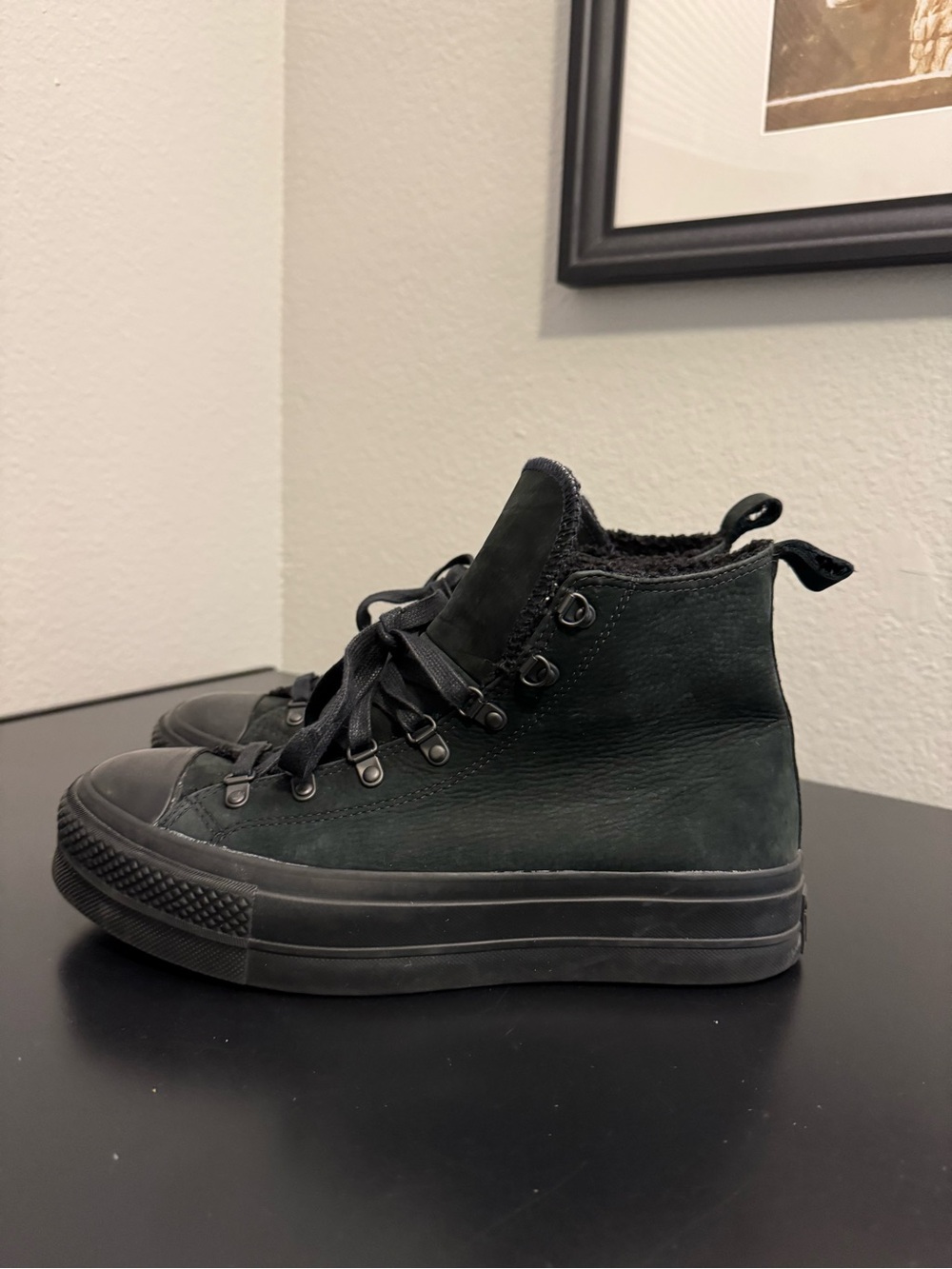 Converse Chuck Taylor All Star High Sherpa Triple Black